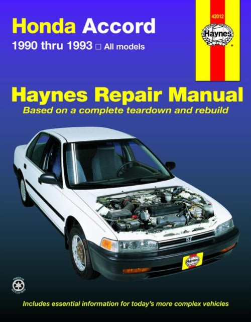 Honda Accord (1990-1993) Haynes Repair Manual (USA)