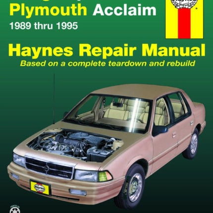 Dodge Spirit & Plymouth Acclaim (1989-1995) Haynes Repair Manual (USA)