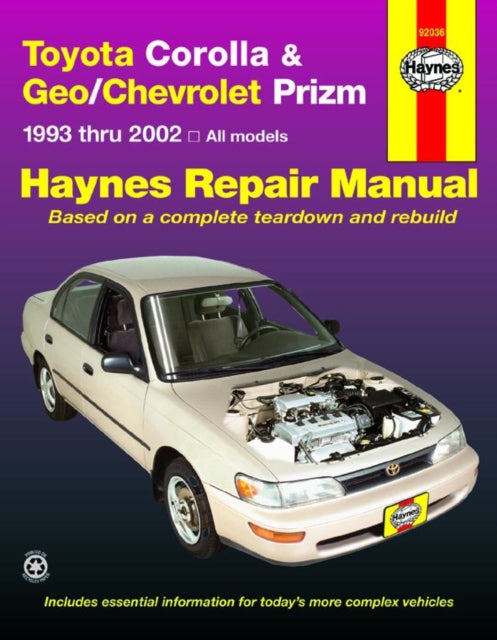 Toyota Corolla & Geo/Chevrolet Prizm (1993-2002) Haynes Repair Manual (USA)