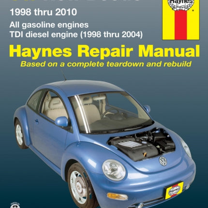 Volkswagen VW New Beetle 1.8 & 2.0L petrol (1998-2010) & 1.9L TDI diesel (1998-2004) Haynes Repair Manual (USA)