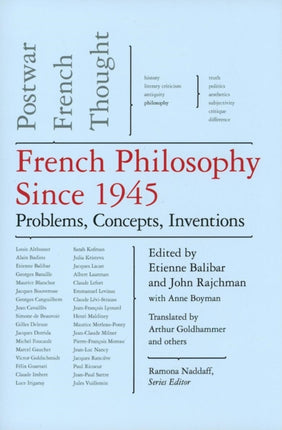 French Philosophy Since 1945