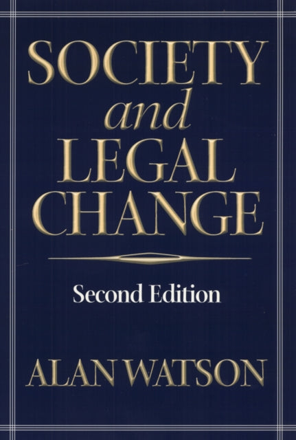 Society And Legal Change 2Nd Ed