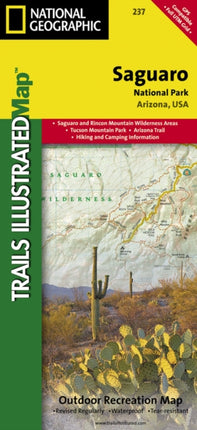 Saguaro National Park: Trails Illustrated National Parks