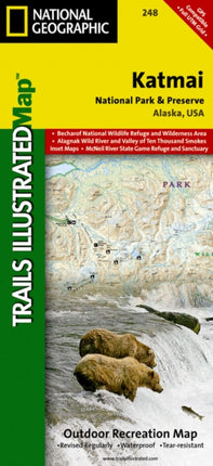 Katmai National Park And Preserve: Trails Illustrated National Parks