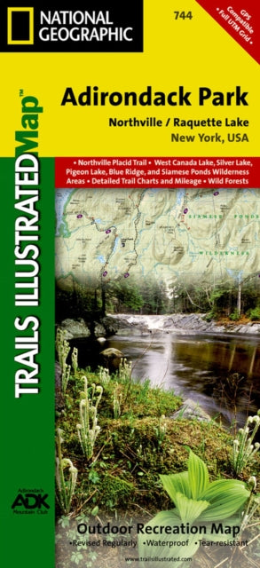 Northville Raquette Lake Adirondack Park Map