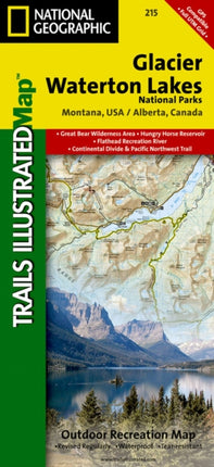 Glacier/waterton Lakes National Parks: Trails Illustrated National Parks