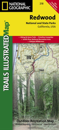 Redwood National Park: Trails Illustrated National Parks