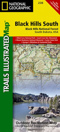 Black Hills National Forest, Southeast, Windcave National Park: Trails Illustrated National Parks