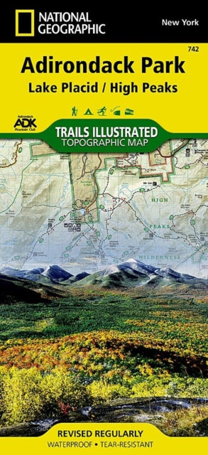 Lake Placid High Peaks Adirondack Park Map