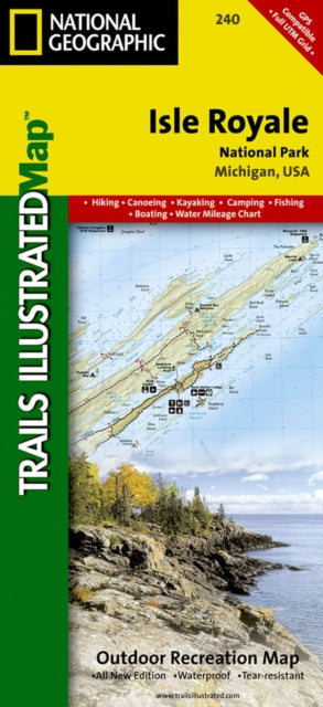 Isle Royale National Park: Trails Illustrated National Parks