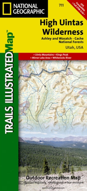 High Uintas Wilderness Trails Illustrated Other Rec Areas National Geographic Trails Illustrated Map