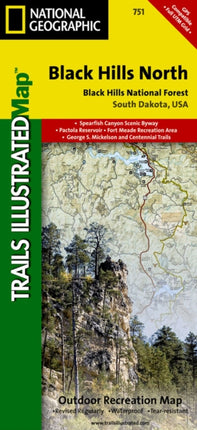 Black Hills North  Black Hills National Forest SDWY Trails Illustrated Other Rec Areas National Geographic Trails Illustrated Map