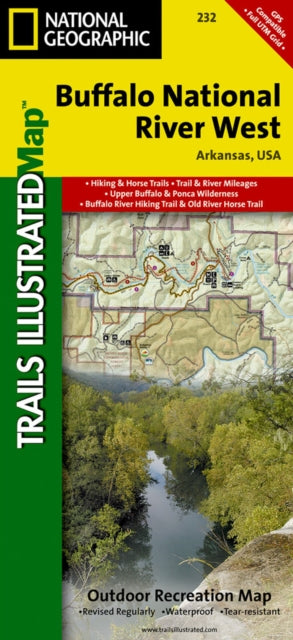 Buffalo National River West: Trails Illustrated National Parks