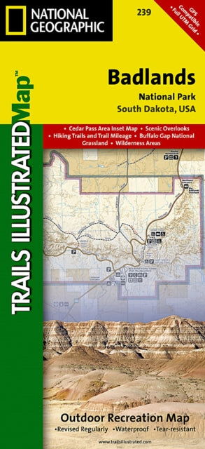 Badlands National Park: Trails Illustrated National Parks