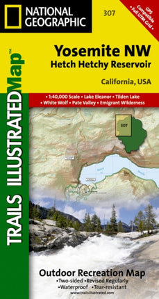 Yosemite Nw, Hetch Hetchy Reservoir: Trails Illustrated National Parks