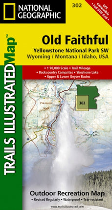 Yellowstone Sw/old Faithful: Trails Illustrated National Parks