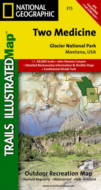 Two Medicine, Glacier National Park: Trails Illustrated National Parks