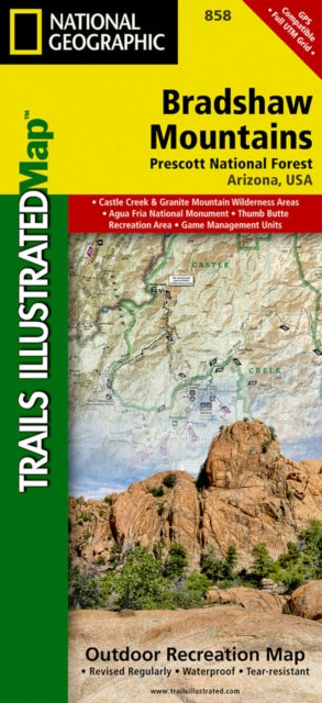 Bradshaw Mountains Prescott National Forest Trails Illustrated Other Rec Areas National Geographic Trails Illustrated Map