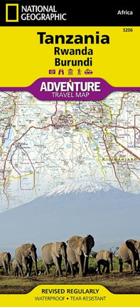 Tanzania, Rwanda, Burundi: Travel Maps International Adventure Map