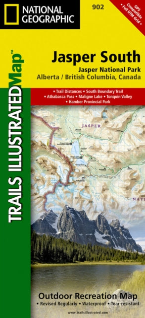 Jasper South Map Jasper National Park