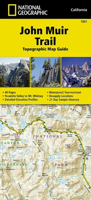 John Muir Trail (topographic Map Guide): National Geographic California