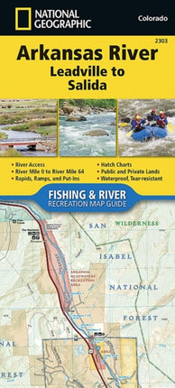 Arkansas River Leadville to Salida Map