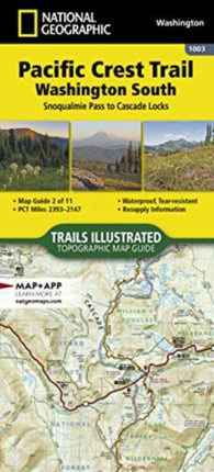 Pacific Crest Trail, Washington South: Topographic Map Guide