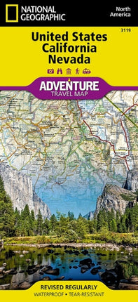 United States, California And Nevada Adventure Map