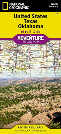 United States, Texas And Oklahoma Adventure Map