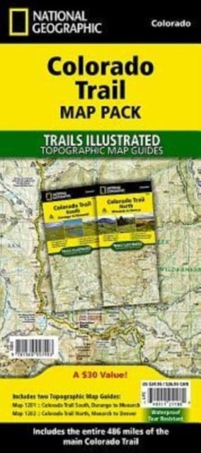 National Geographic Trails Illustrated Colorado Trail Map Pack Topographic Map Guides Trails Illustrated Maps