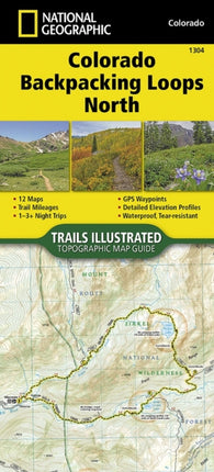 Colorado Backpack Loops North Map