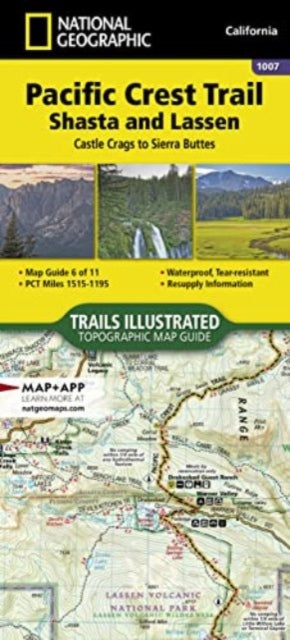 Pacific Crest Trail: Shasta And Lassen Map [castle Crags To Sierra Buttes]