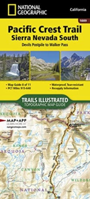 Pacific Crest Trail: Sierra Nevada South Map [devil's Postpile To Walker Pass]