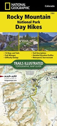 Rocky Mountain National Park Day Hikes Map