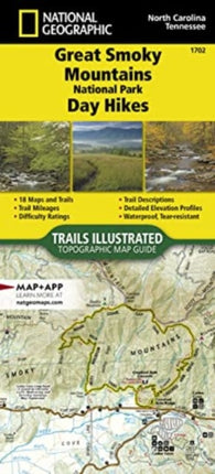 Great Smoky Mountains National Park Day Hikes Map