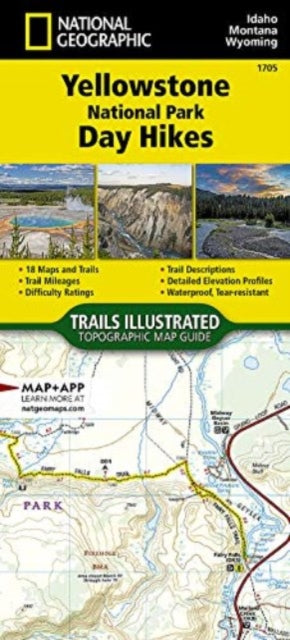 Yellowstone National Park Day Hikes Map