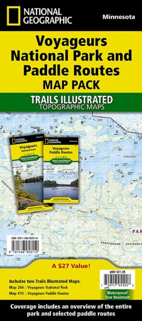 Voyageurs National Park and Paddle Routes Map Pack Bundle