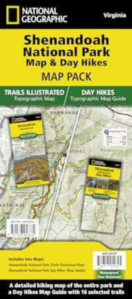 Shenandoah National Park Map & Day Hikes [map Pack Bundle]