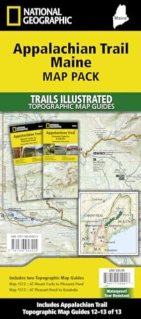 Appalachian Trail Maine Map Pack Bundle