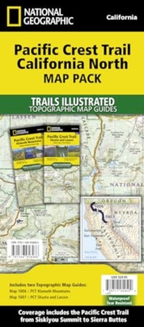 Pacific Crest Trail California North Map Pack Bundle