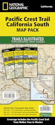 Pacific Crest Trail California South Map Pack Bundle