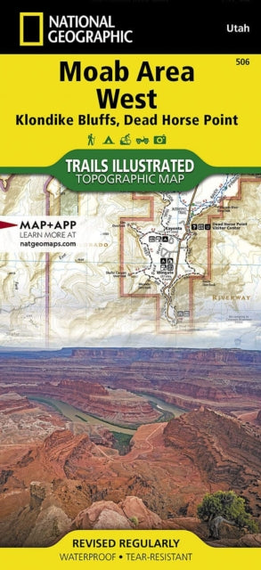 Moab Area West Klondike Bluffs Dead Horse Point Map