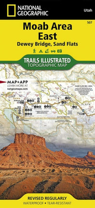 Moab Area East Dewey Bridge Sand Flats Map