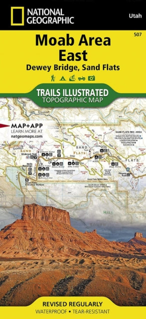 Moab Area East Dewey Bridge Sand Flats Map