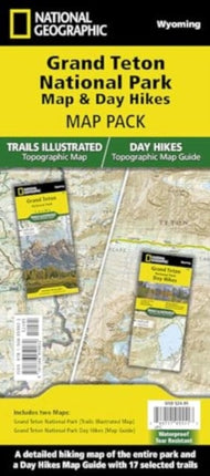 Grand Teton Day Hikes and National Park Map [Map Pack Bundle]