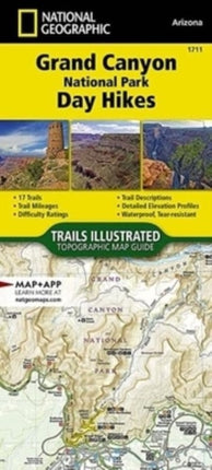 Grand Canyon National Park Day Hikes Map