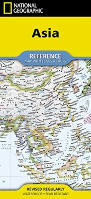 National Geographic Asia Map (Folded with Flags