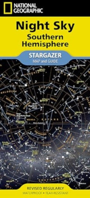 National Geographic Night Sky  Southern Hemisphere Map Stargazer Folded