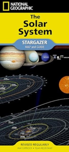 National Geographic Solar System Map Stargazer Folded