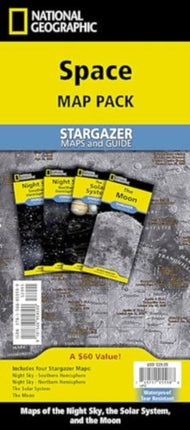 National Geographic Space Stargazer Folded Map Pack Bundle